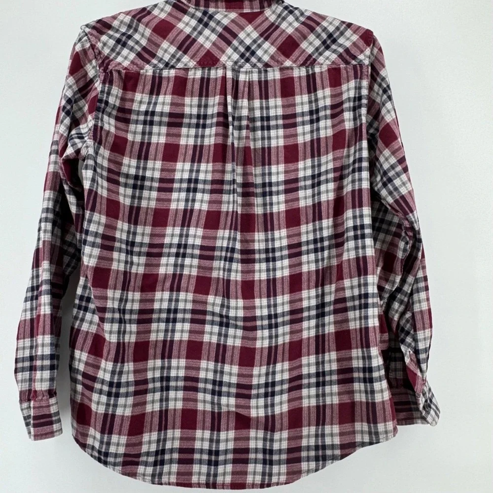 Eddie Bauer Men Lot of 2 Plaid Flannel Preppy Button Down Shirt Long Sleeve Sz M